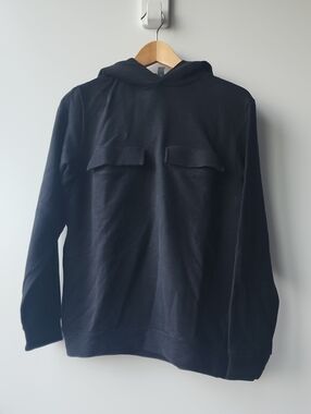 COS Heavy Weight 100% Cotton Double Pocket Hoodie Sweatshirt